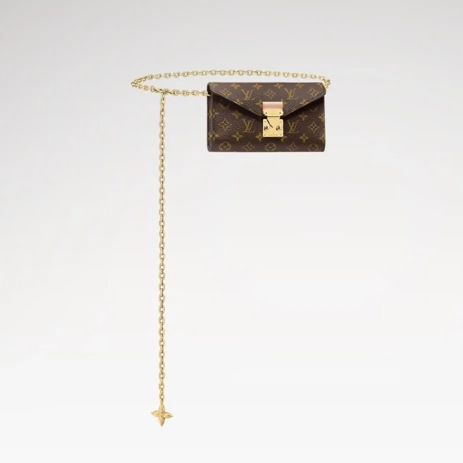 Louis Vuitton Pouch Metis Belt in Brown Monogram Gold Hardware