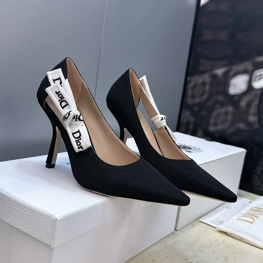 Dior J'Adior Pump Black Technical Fabric for Women Dior J'Adior Pump Black Technical Fabric for Women