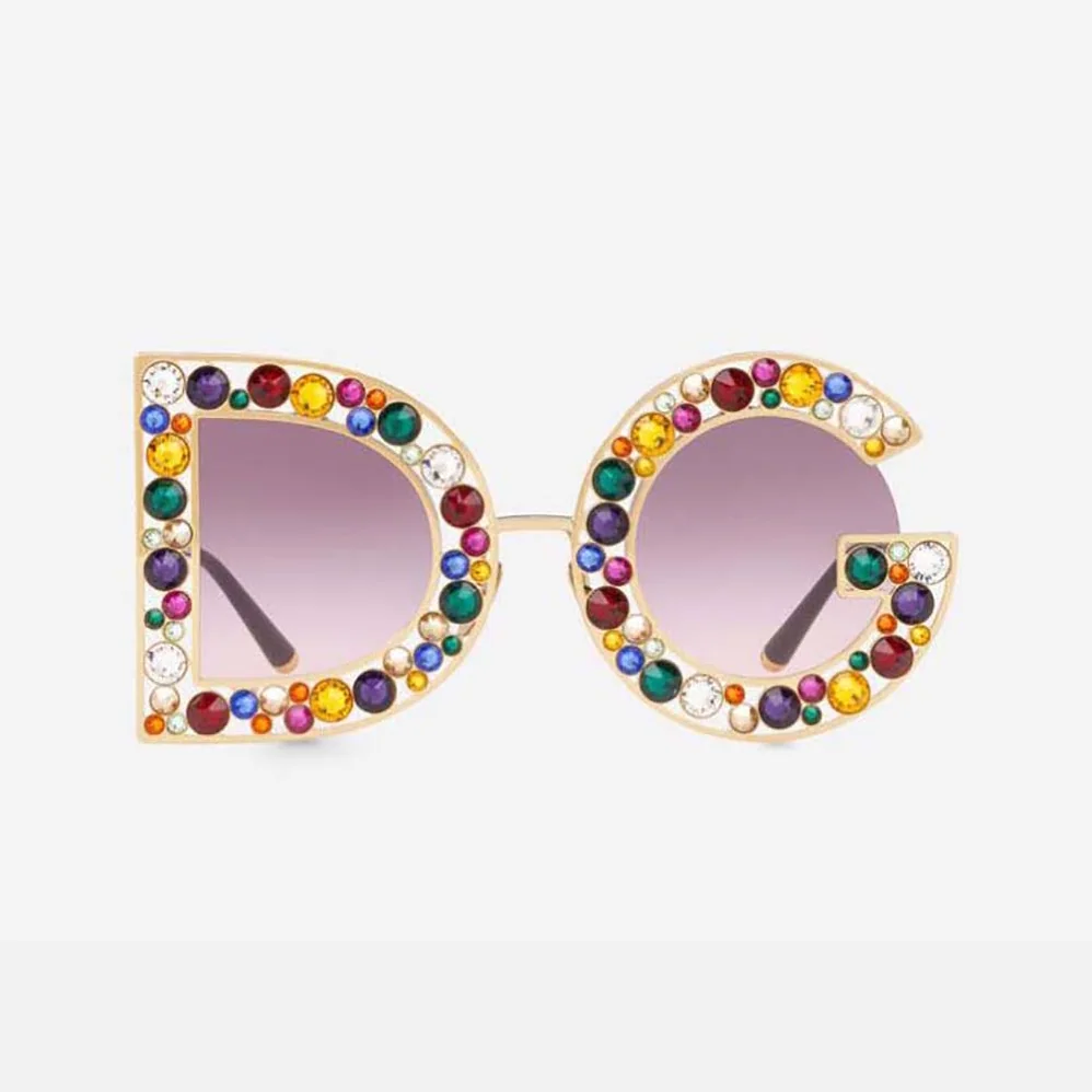 Dolce Gabbana D&G DG Crystal Sunglasses for Women in Pink Dolce Gabbana D&G DG Crystal Sunglasses for Women in Pink