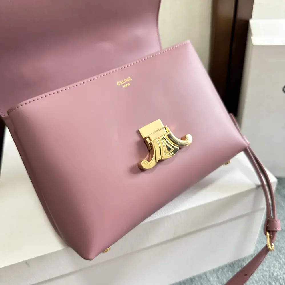 Celine Teen Nino Bag in Smooth Satinated Calfskin for Women in Rose