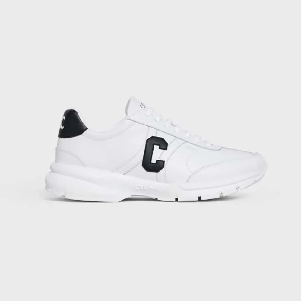 Celine Runner Cr-02 Low Lace-up Sneaker in Calfskin for Unisex in Black
