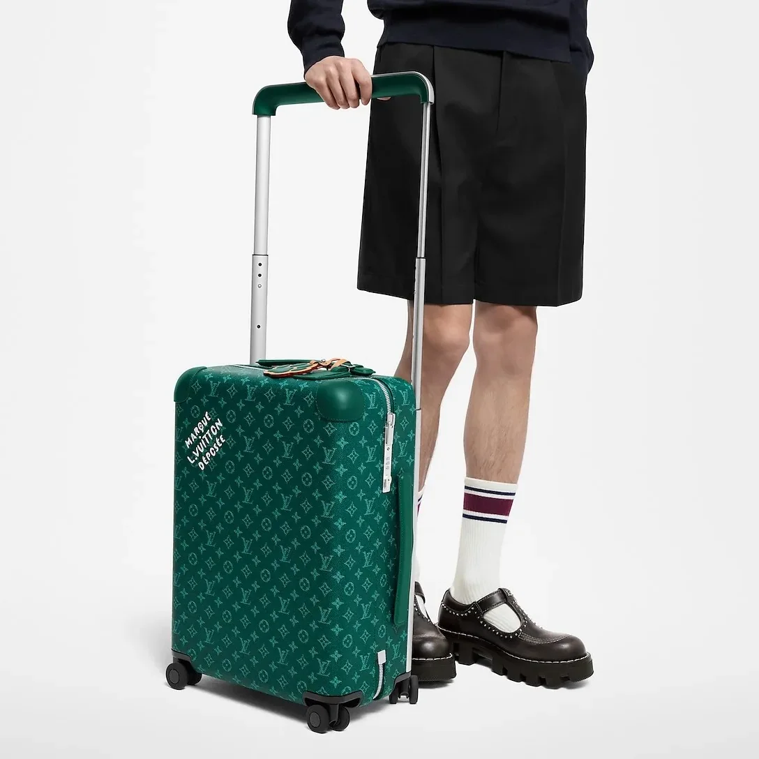 Louis Vuitton Horizon 55 Suitcase in Green Silver Hardware Louis Vuitton Horizon 55 Suitcase in Green Silver Hardware