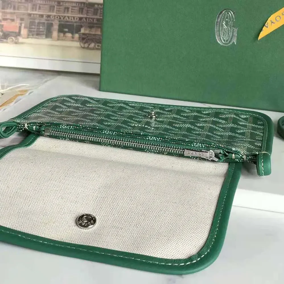 Goyard Plumet Pocket Wallet for Women in Green