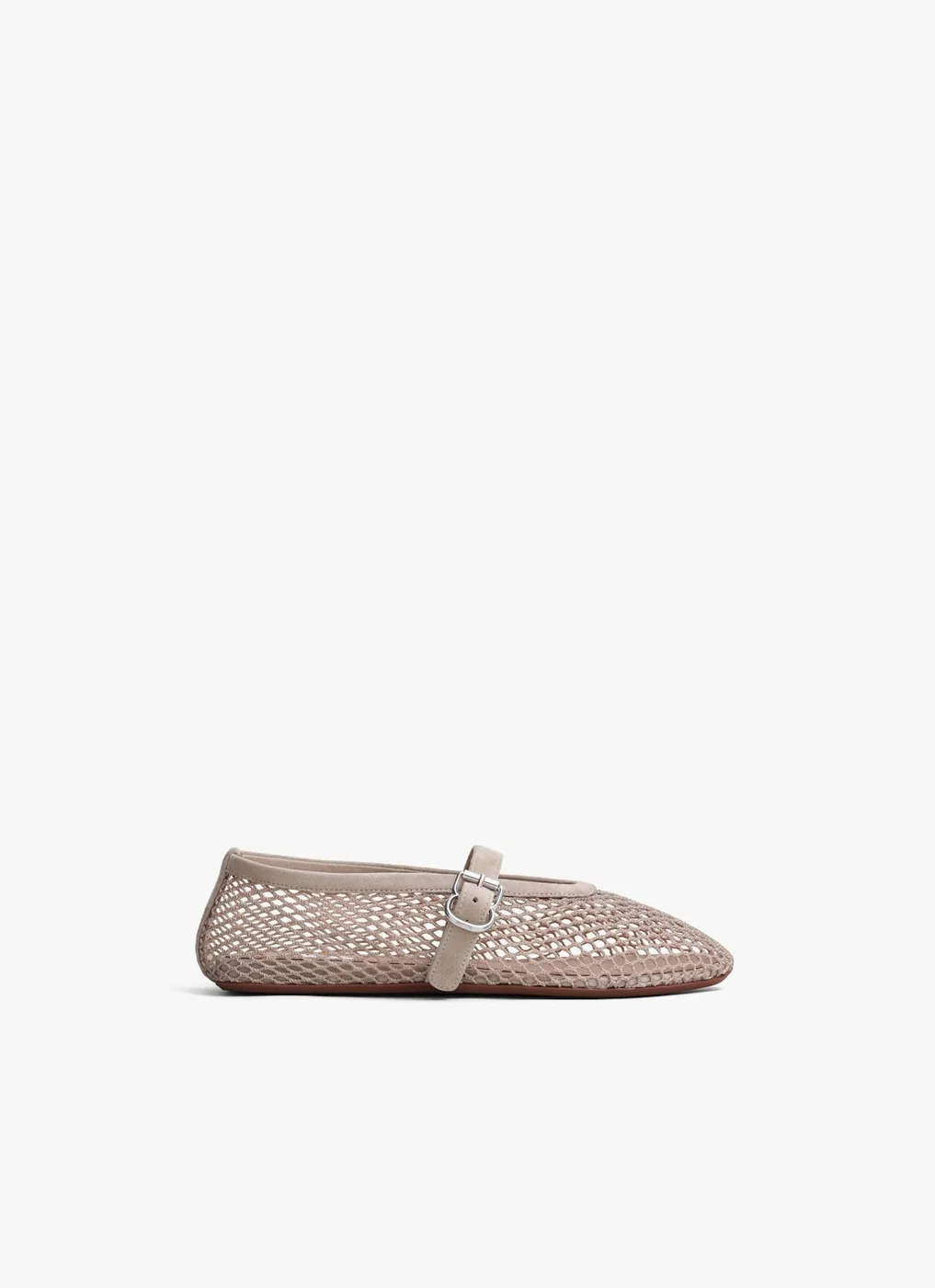 Alaia Ballet Flats In Fishnet Grege - AA3A029TK061 - 824 Alaia Ballet Flats In Fishnet Grege - AA3A029TK061 - 824