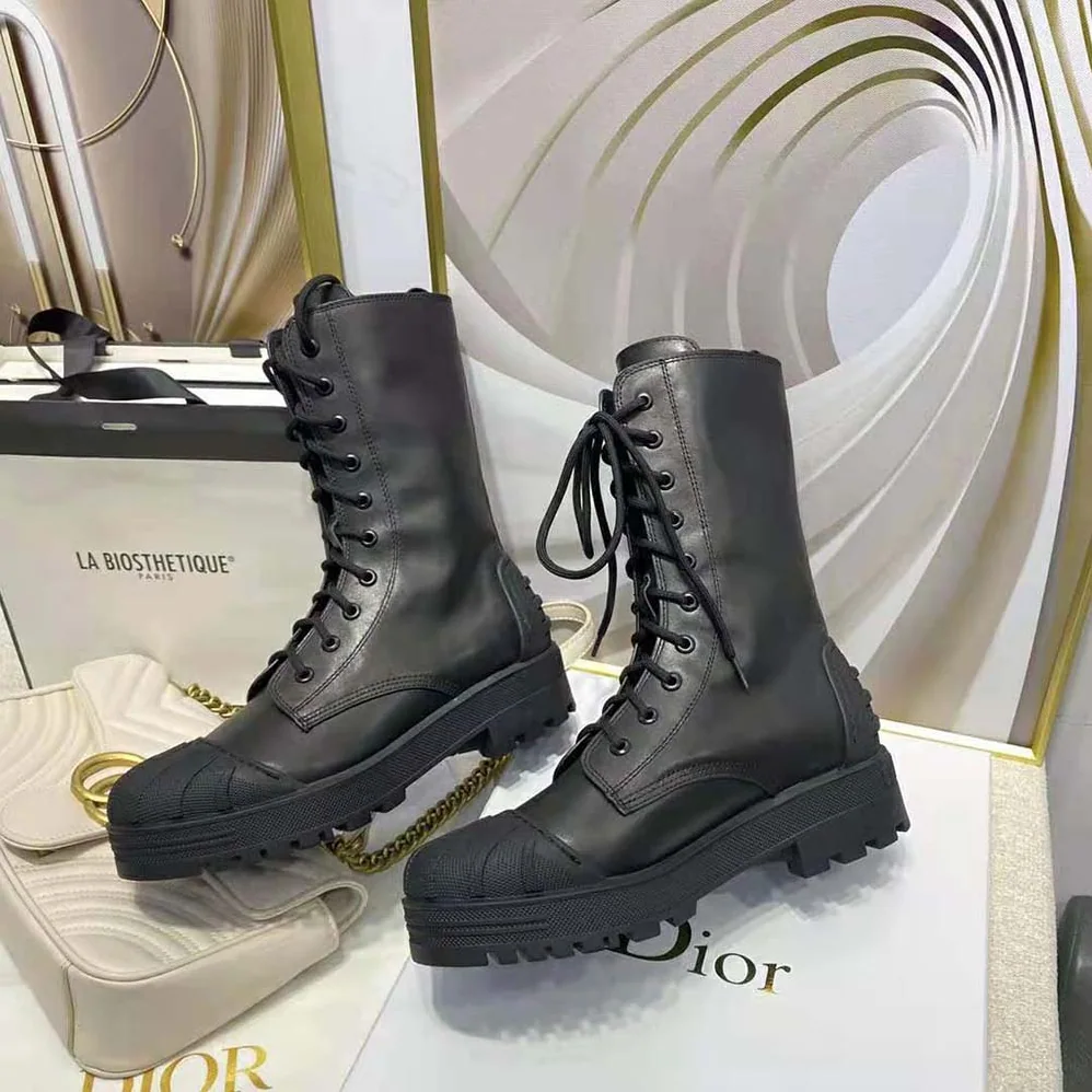 Dior Dioriron ankle Boot Black Rubber and Calfskin for Women