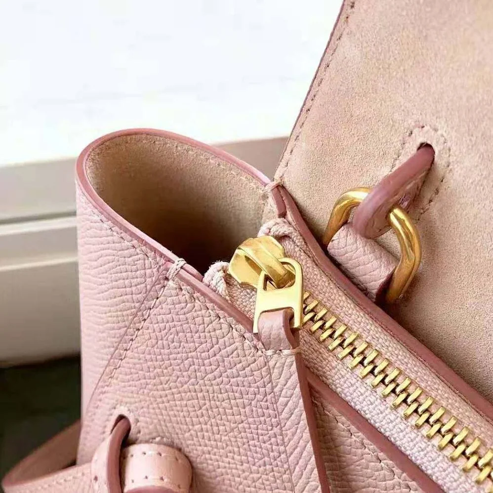 Celine Pico Belt Bag in Grained Calfskin Vintage for Women in Pink