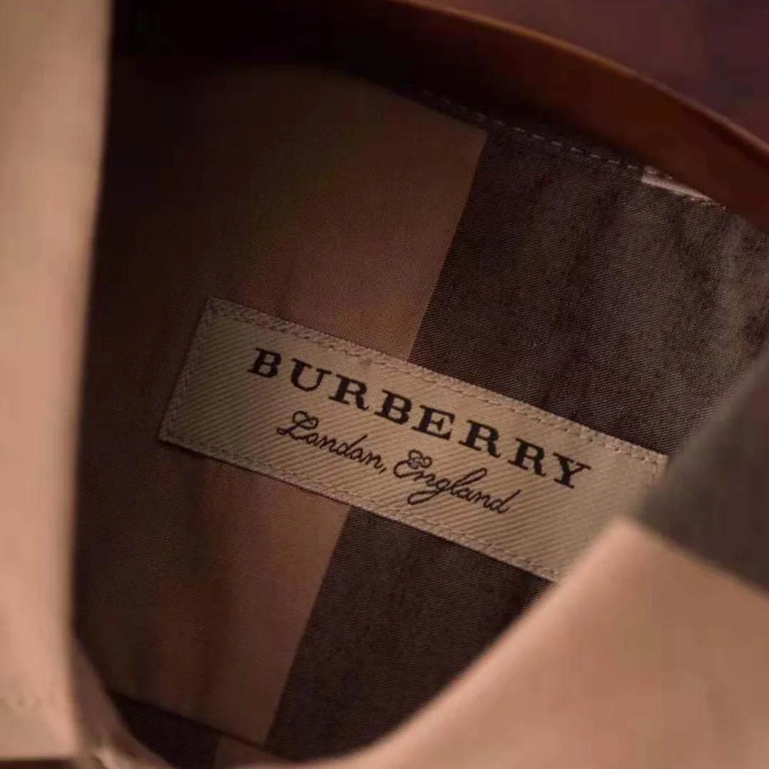 Burberry Check Stretch Cotton Shirt for Men in Brown