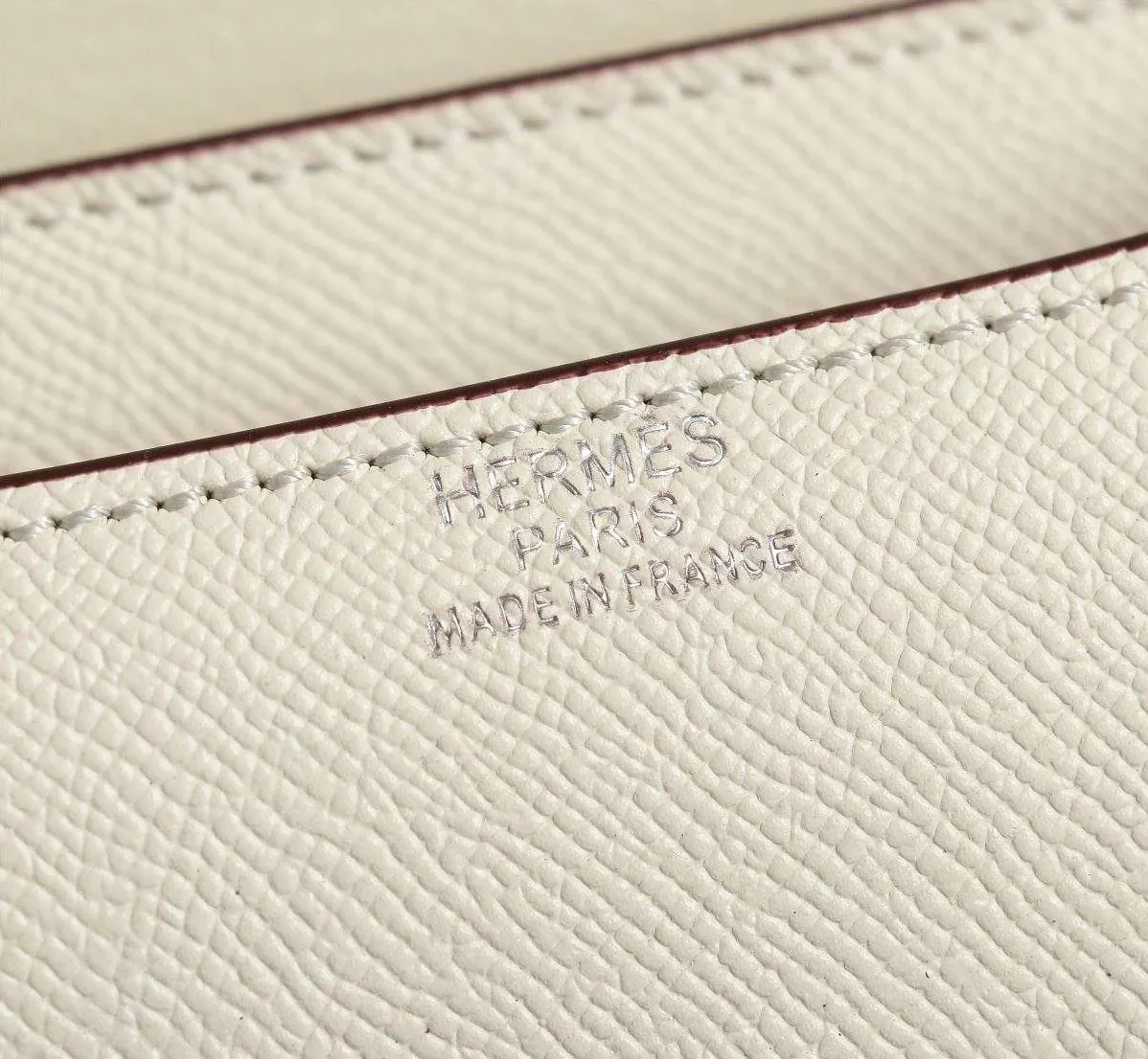 Hermes Constance Handbag Off White /