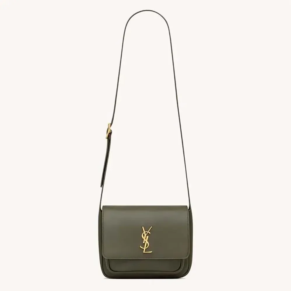 Saint Laurent YSL Niki Satchel In Leather for Women in Dark Green Saint Laurent YSL Niki Satchel In Leather for Women in Dark Green