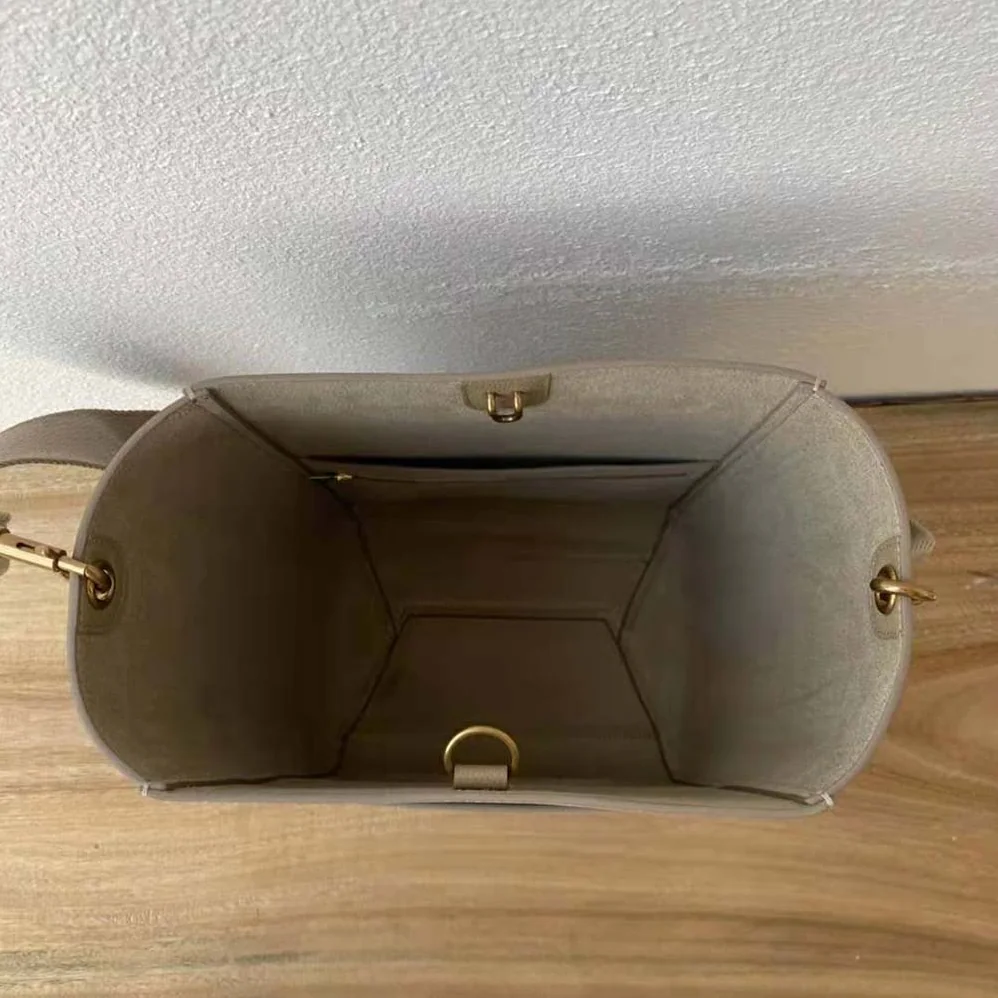 Celine Sangle Bucket Bag in Soft Grained Calfskin for Women in Brown Celine Sangle Bucket Bag in Soft Grained Calfskin for Women in Brown