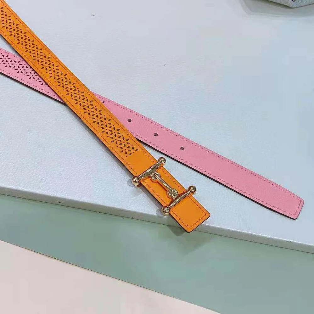 Hermes Mors H Belt Buckle & Reversible Leather Strap 24 mm for Women in Orange