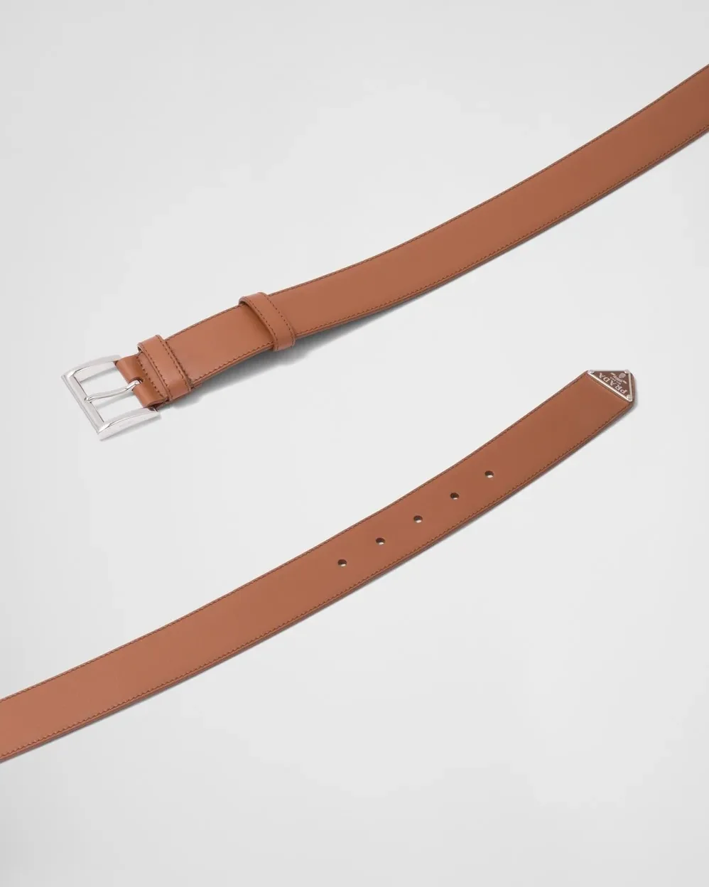 Prada Leather Belt Cognac 1CC545_8NQ_F0046 Prada Leather Belt Cognac 1CC545_8NQ_F0046