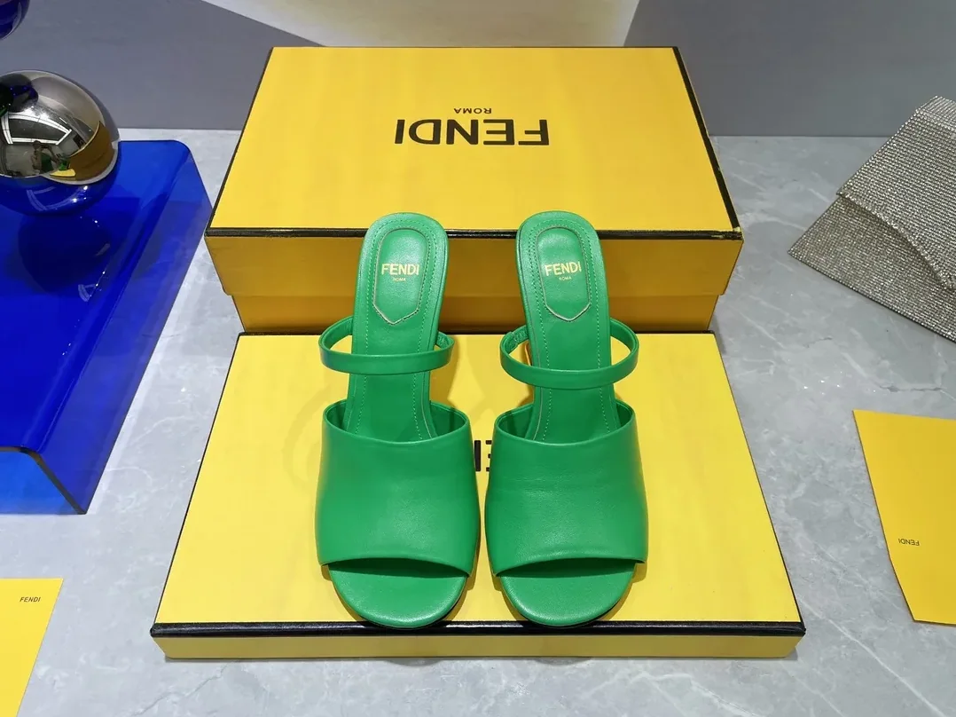 Fendi First Green High in Heeled Sandals Fendi First Green High in Heeled Sandals