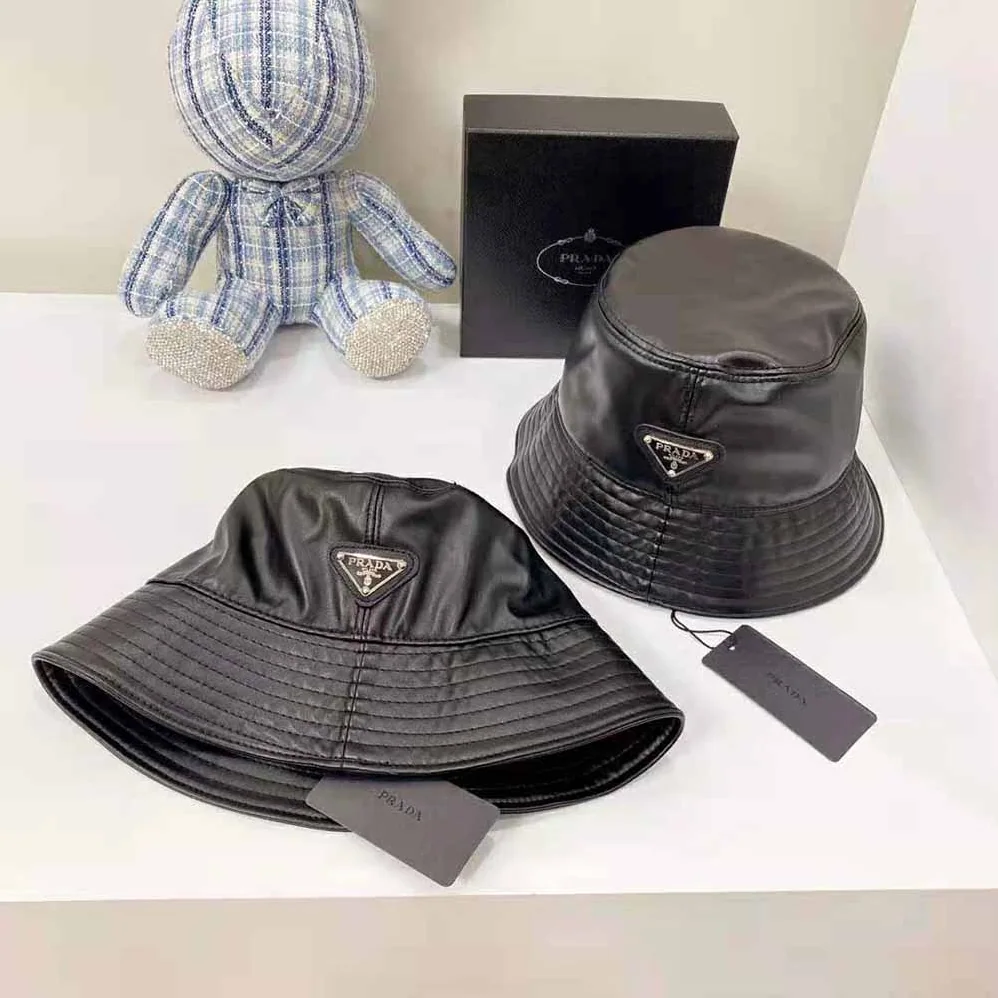Prada Nappa Leather Bucket Hat for Women Prada Nappa Leather Bucket Hat for Women