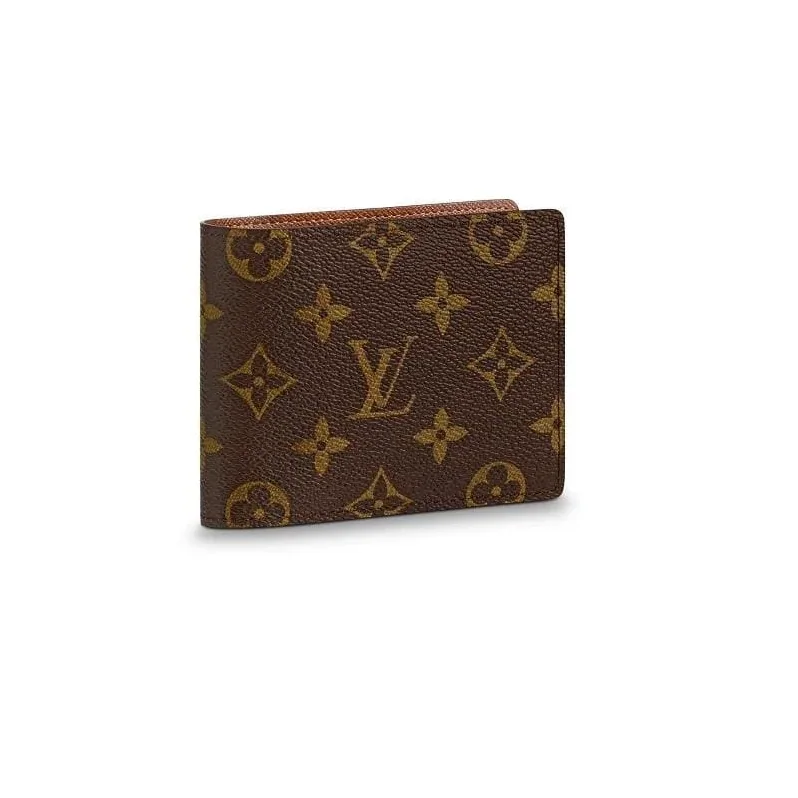 Brown Monogram Wallet for Men's