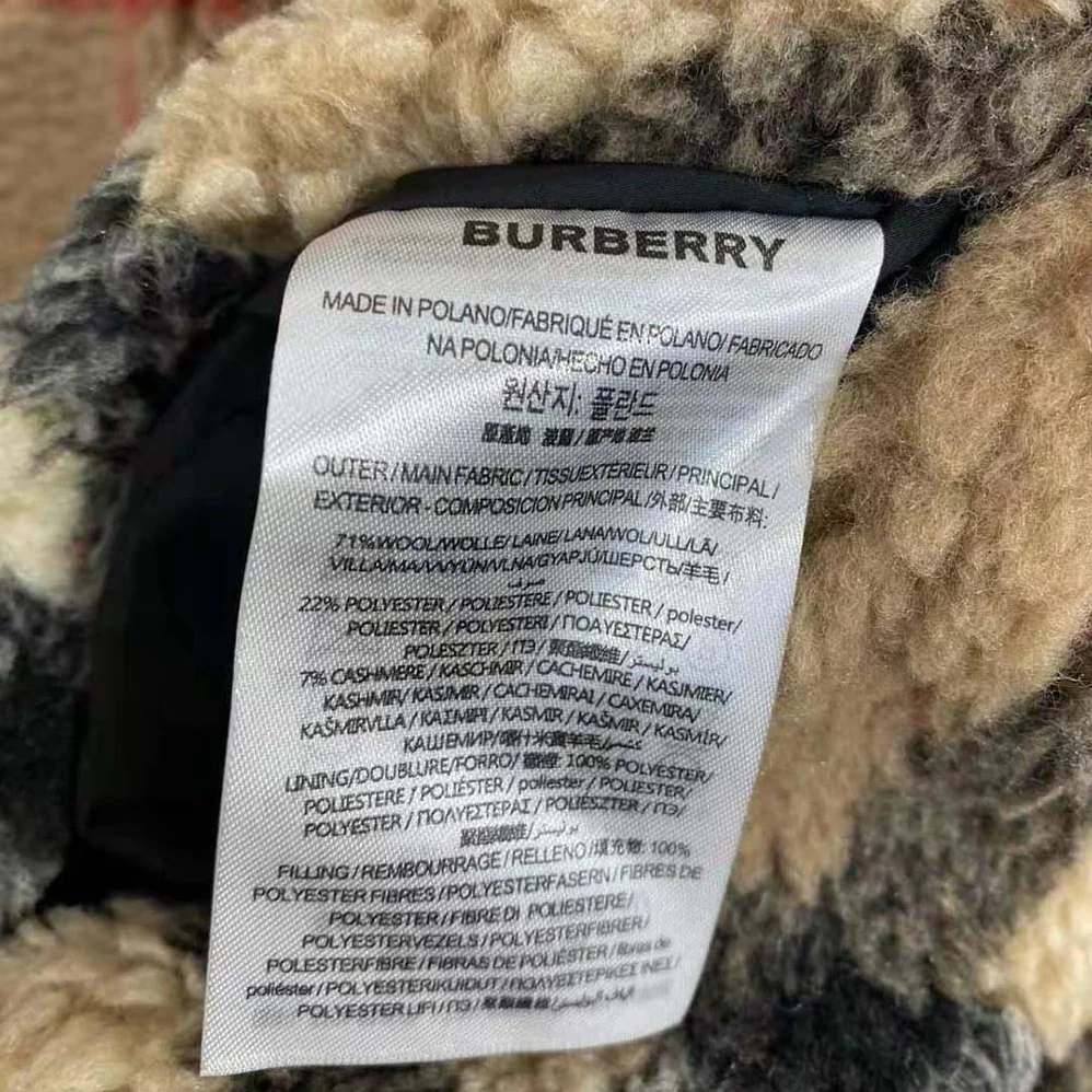 Burberry Check Fleece Hooded Jacket for Men