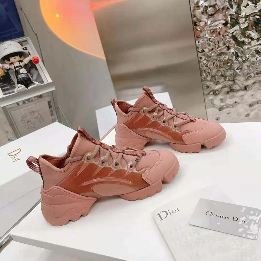 Dior D-connect Sneaker Dark Nude Technical Fabric for Women