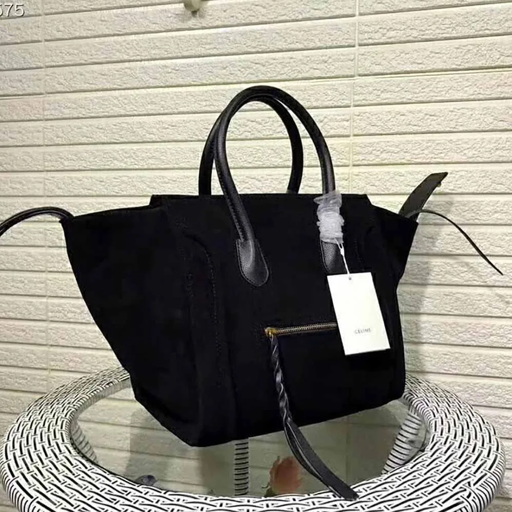 Celine Medium Luggage Phantom Bag in Baby Calfskin Leather in Black Celine Medium Luggage Phantom Bag in Baby Calfskin Leather in Black