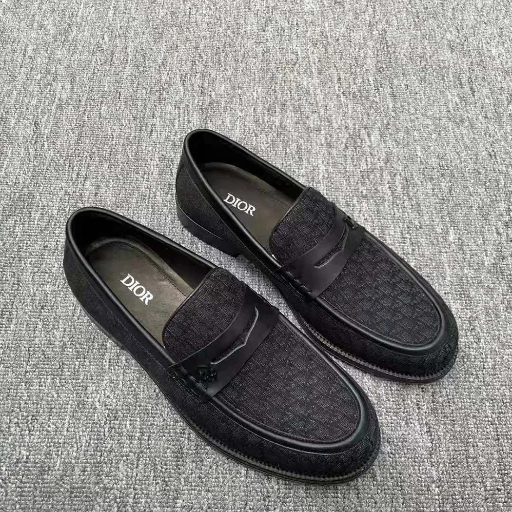 Dior Granville Loafer Black Dior Oblique Jacquard for Men Dior Granville Loafer Black Dior Oblique Jacquard for Men