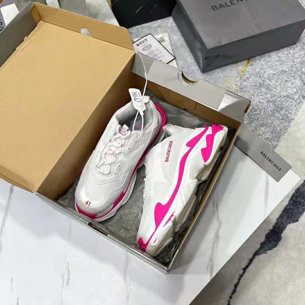 Balenciaga Triple S Sneaker in Fluo Pink for Women