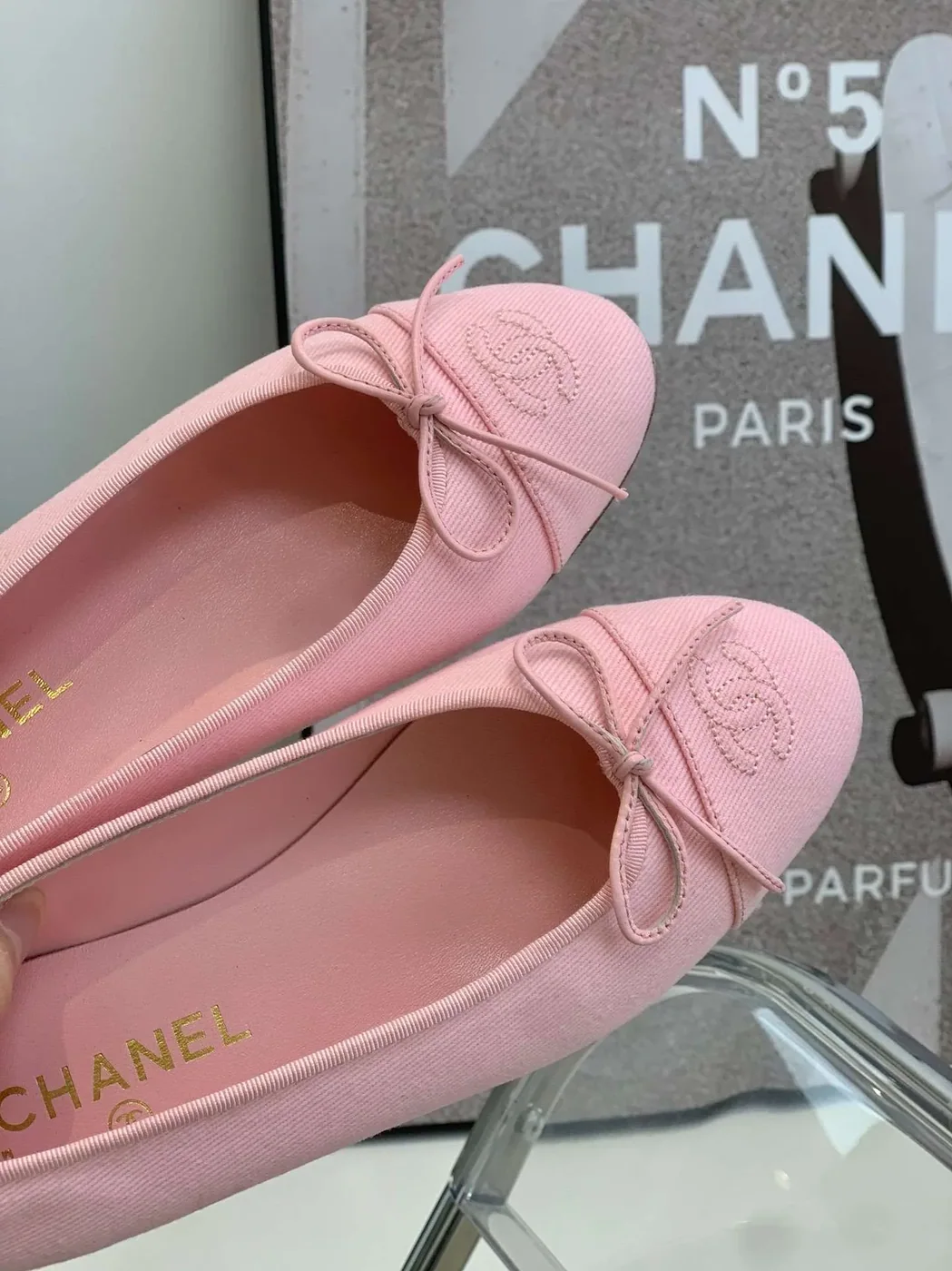 Chanel Ballet Flats Pink