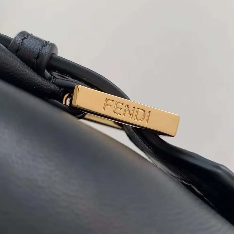Fendi Nappa FF Mini Cube Bag for Women in Black
