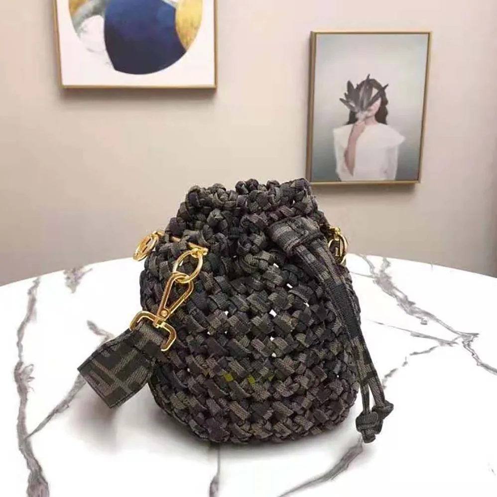 Fendi Mon Tresor Jacquard Fabric Interlace Mini for Women in Bag Fendi Mon Tresor Jacquard Fabric Interlace Mini for Women in Bag