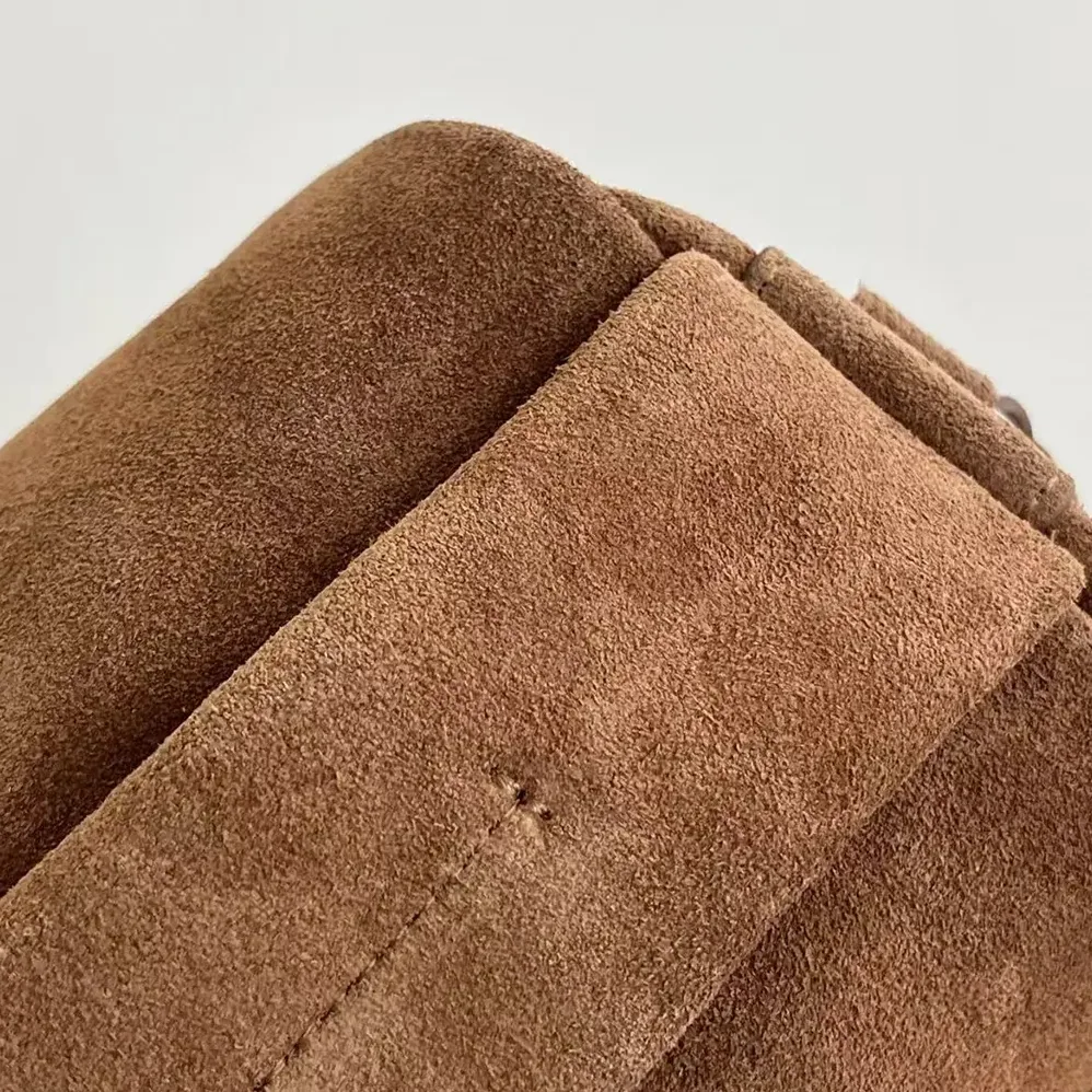 Prada Suede Leather Shoulder Bag for Unisex in Coffee Prada Suede Leather Shoulder Bag for Unisex in Coffee