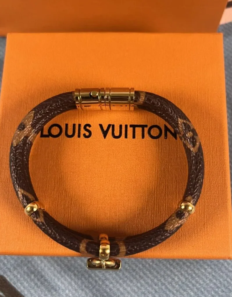 Louis Vuitton Double Bracelet Brown Louis Vuitton Double Bracelet Brown