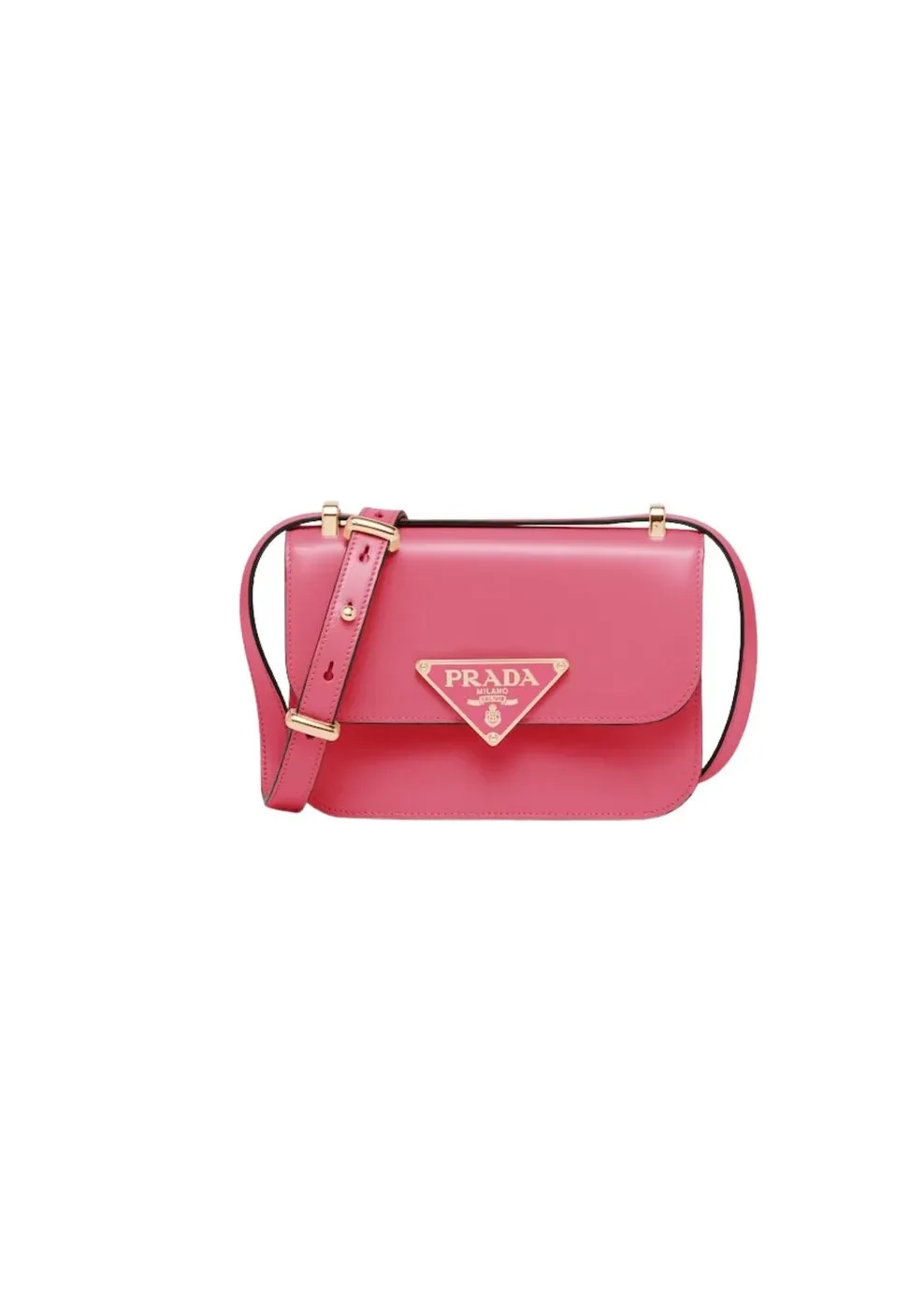 Prada Emblème Shoulder Bag In Pink / 1BD340_2A3A_F0ZCL_V_UTO
