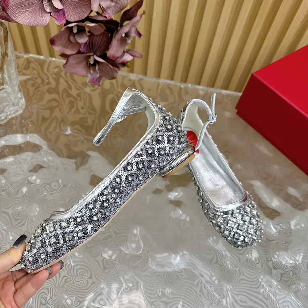Roger Vivier Viv' Podium Ballerinas in Sequins for Women Roger Vivier Viv' Podium Ballerinas in Sequins for Women