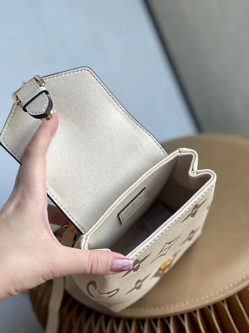 Louis Vuitton Tiny Backpack Monogram Empreinte Cream Louis Vuitton Tiny Backpack Monogram Empreinte Cream