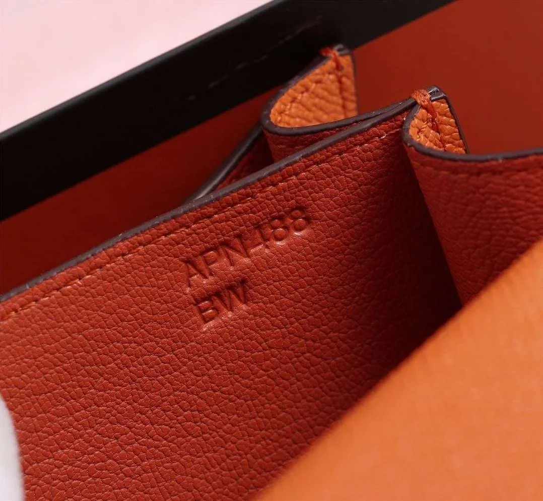 Hermes Constance 18 Crossbody Bag in Orange Gold Hardware
