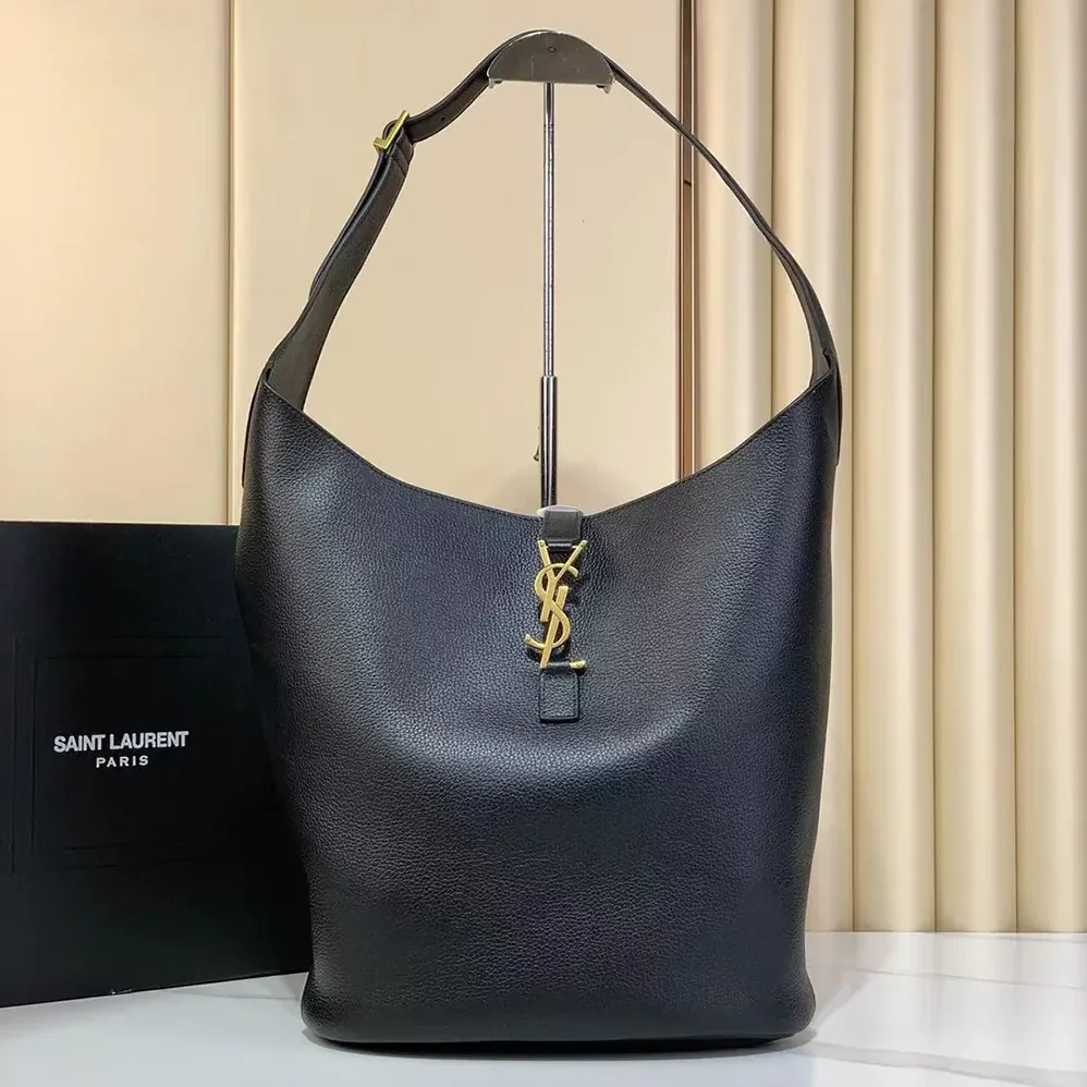 Saint Laurent YSL Le 5 à 7 Hobo in Grained Leather for Women