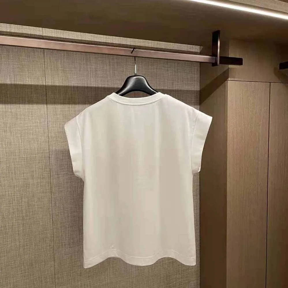 Dolce Gabbana D&G Lnterlock T-shirt with Satin DG Patch for Women