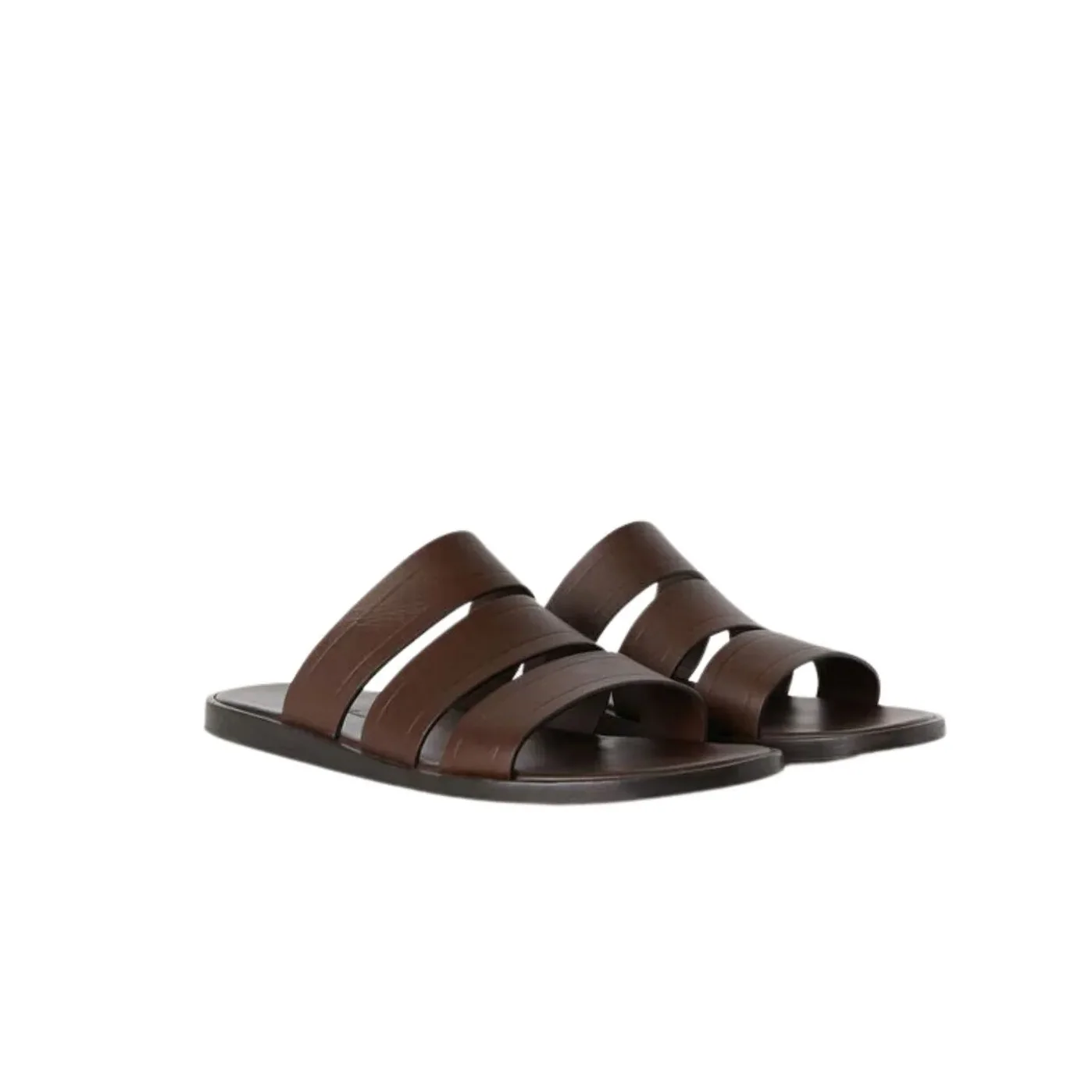 Loro Piana Naha Sandal Dark Brown