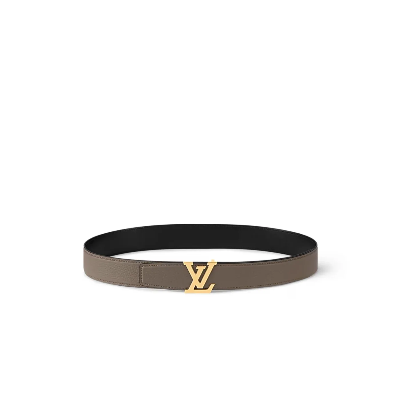 Louis Vuitton LV Heritage Reversible Belt Taupe in Black