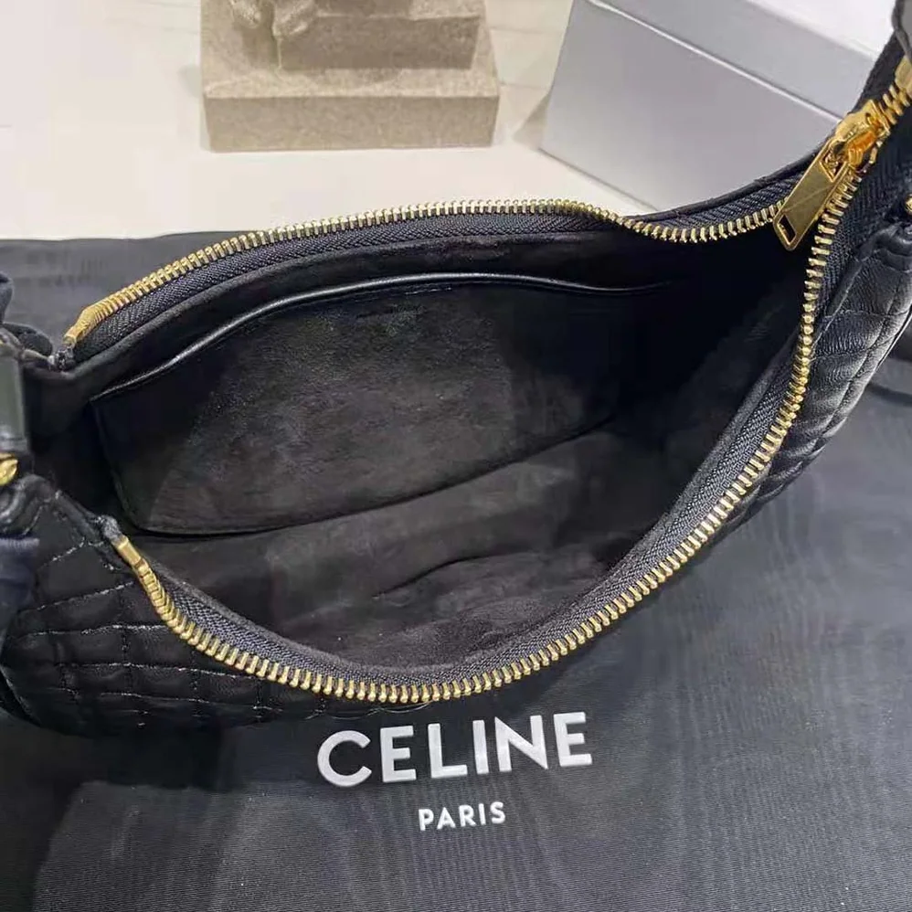 Celine AVA Bag in Quilted Lambskin for Women in Black Celine AVA Bag in Quilted Lambskin for Women in Black
