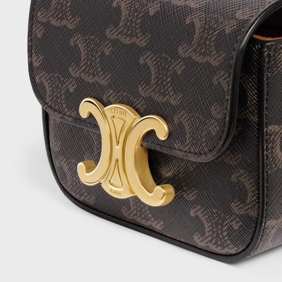 Celine Belt Bag Triomphe Belt Tan
