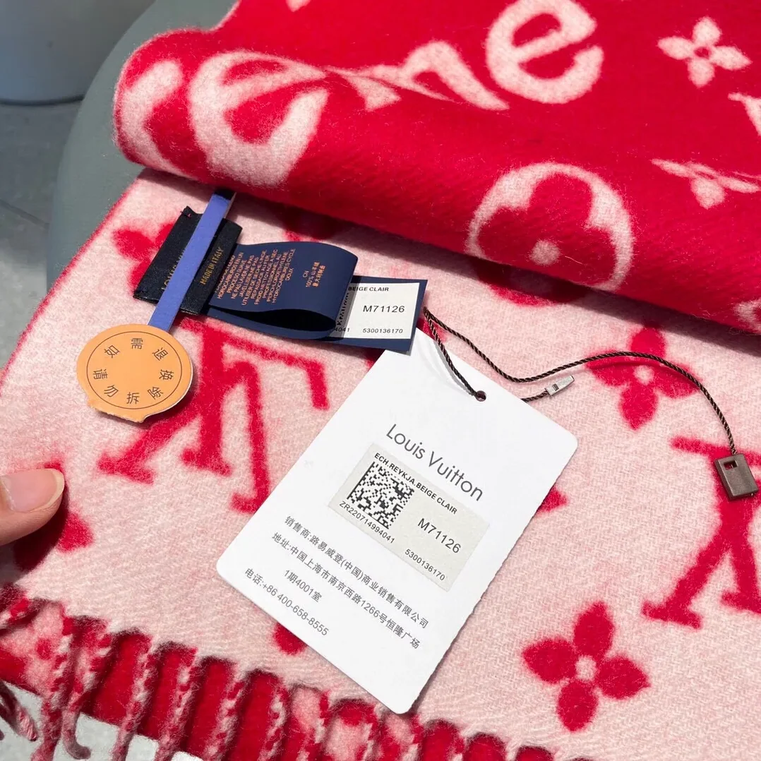 Louis Vuitton LV Scarf Red Louis Vuitton LV Scarf Red