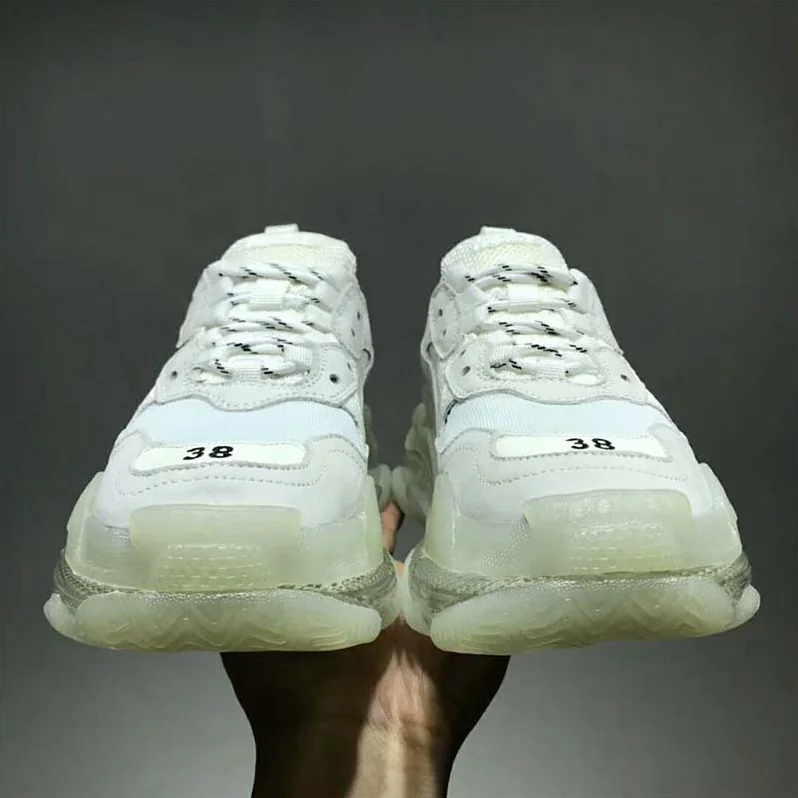 Balenciaga Shoes Triple S Clear Sole Trainers for Unisex in White