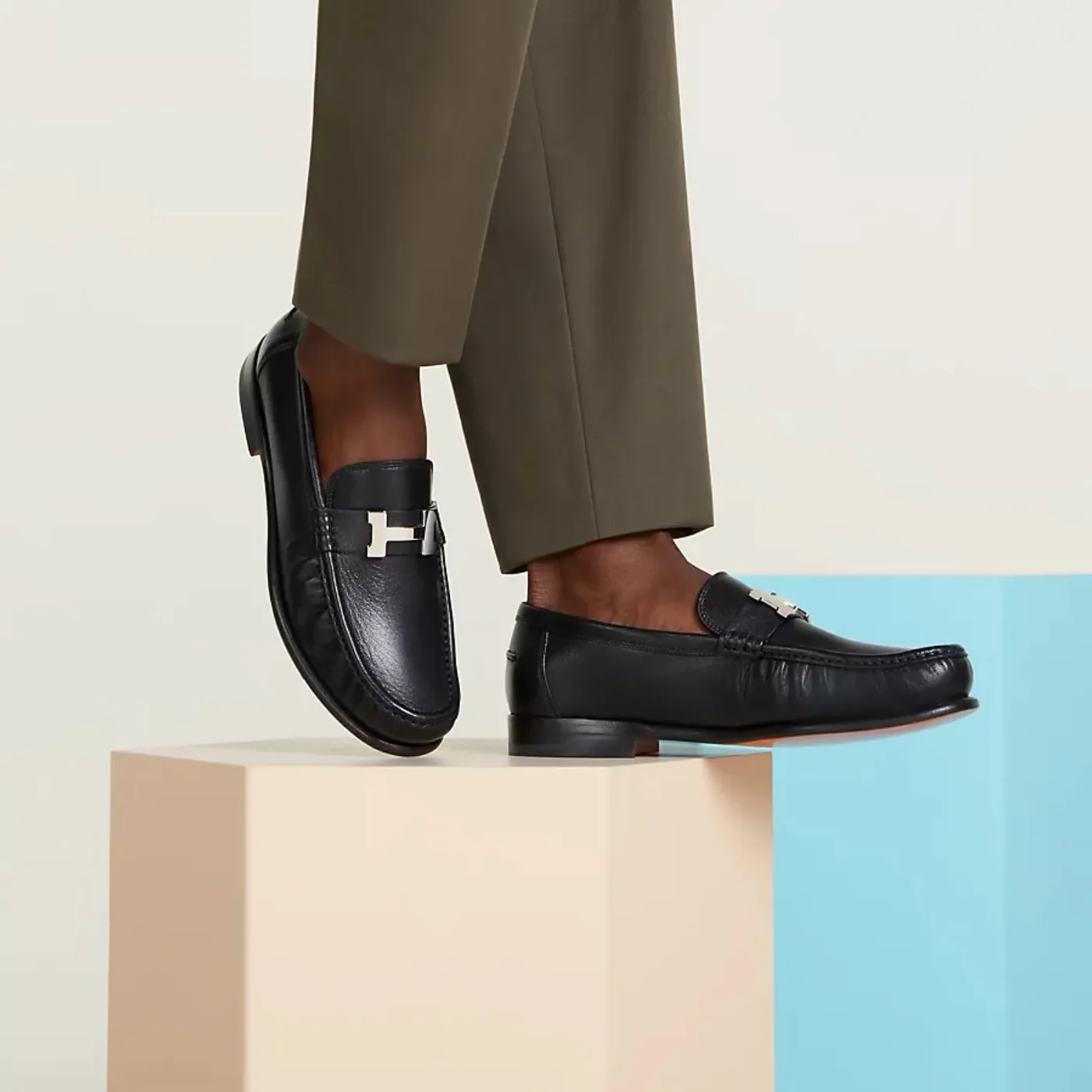 Hermes Karlo Loafers Noir Hermes Karlo Loafers Noir