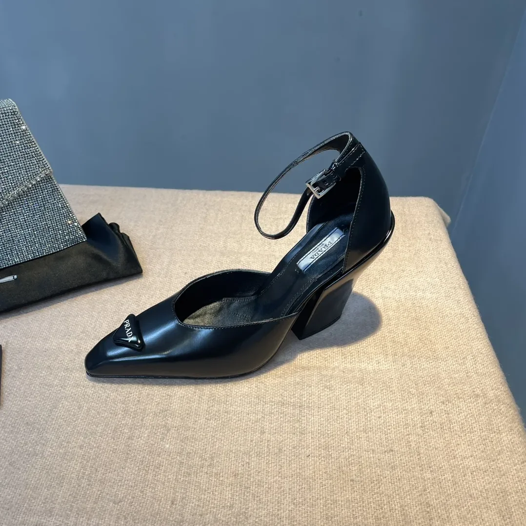 Prada Brushed Pumps Black / 1I982M_055_F0002_F_A095