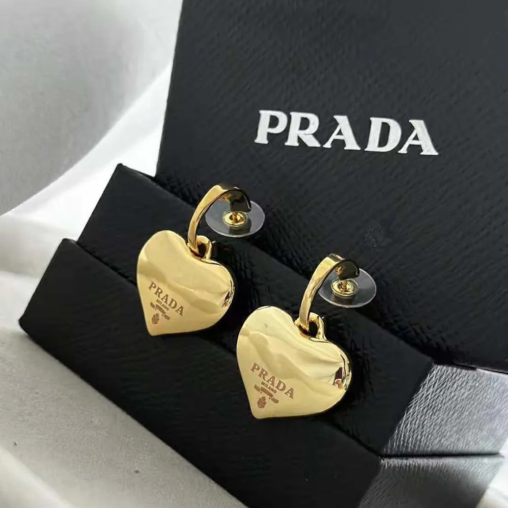 Prada Eternal Gold Small Drop Earrings in Yellow Gold for Women
