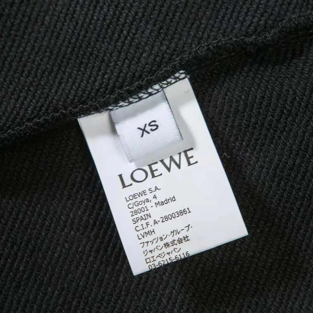 Loewe Regular Fit Sweatshirt in Cotton for Men in Black