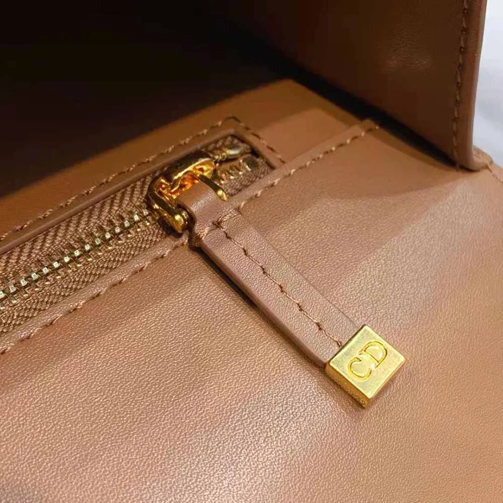 Dior 30 Montaigne Bag Des Vents Box Calfskin for Women in Brown