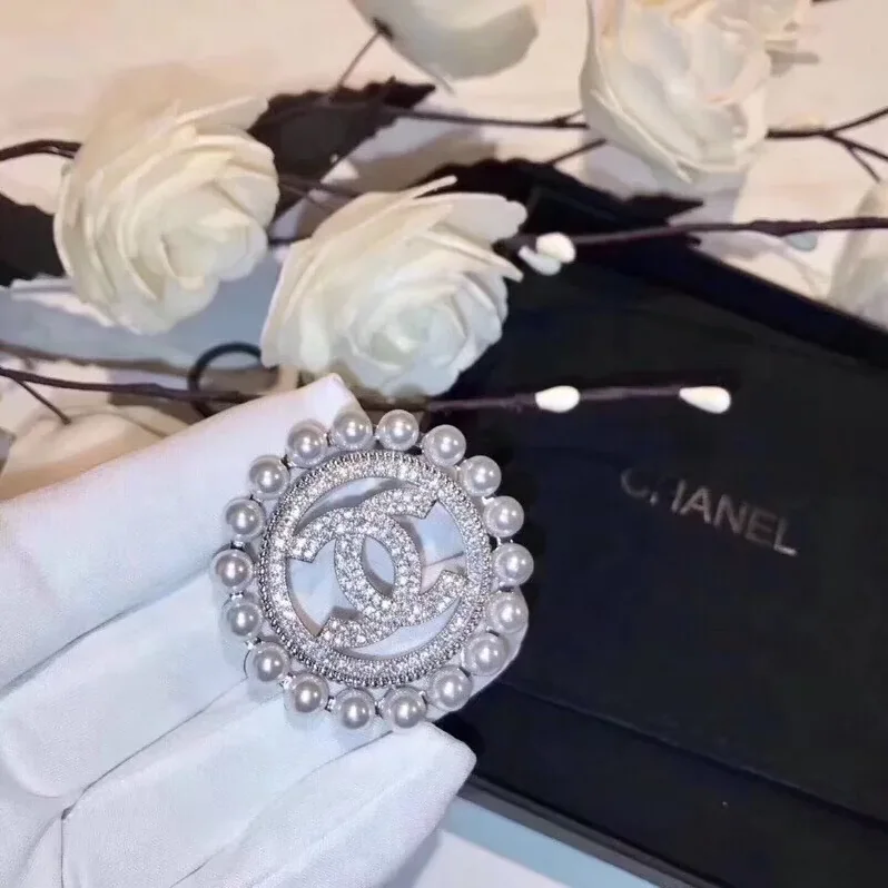 Chanel Brooch Jewelry Sliver Hardware