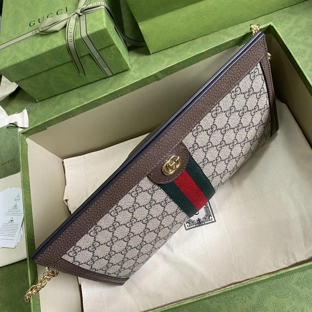 Gucci Ophidia Medium Shoulder Bag / Beige Ebony GG Supreme Canvas Gold Hardware Gucci Ophidia Medium Shoulder Bag / Beige Ebony GG Supreme Canvas Gold Hardware