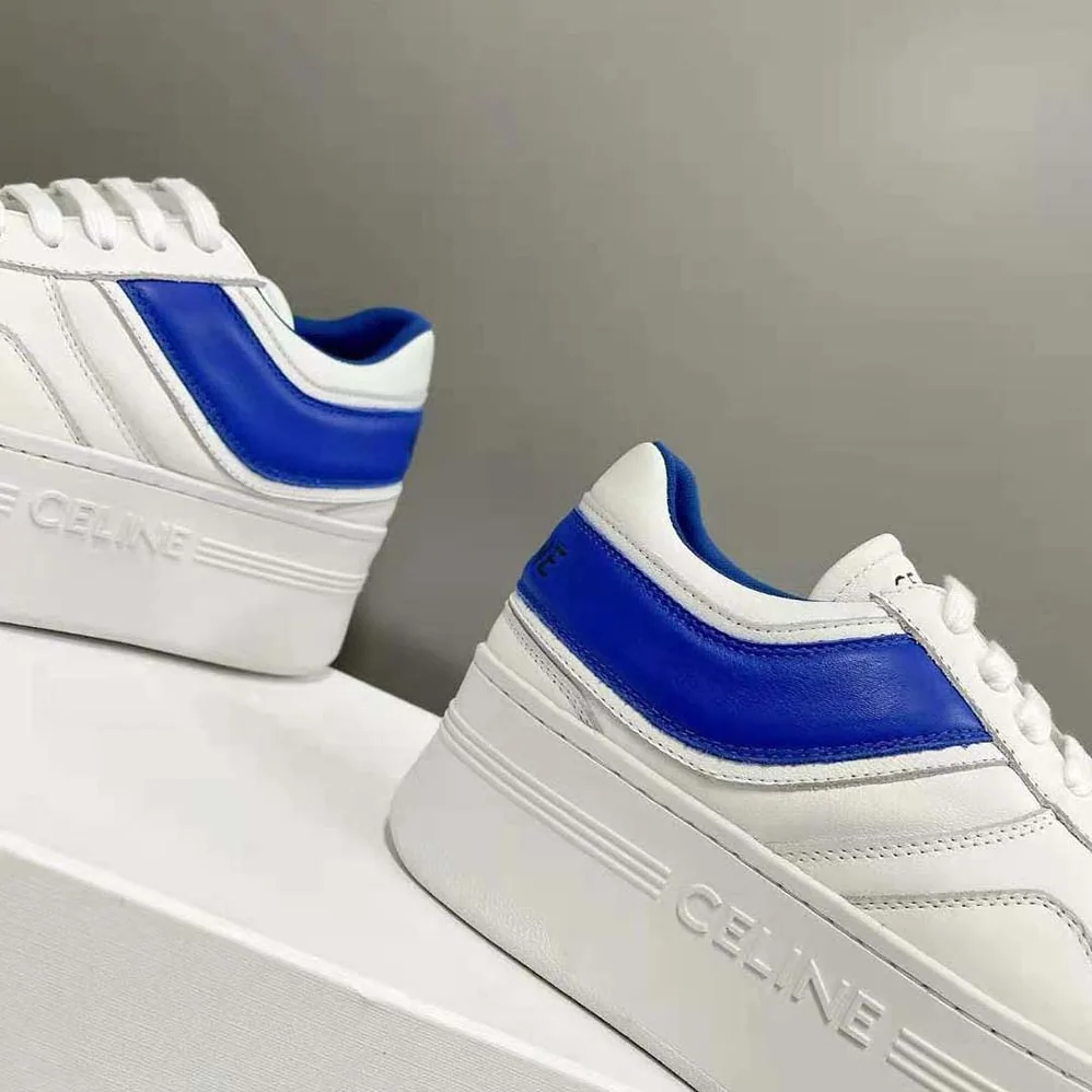 Celine Block Sneakers with Wedge in Calfskin for Women