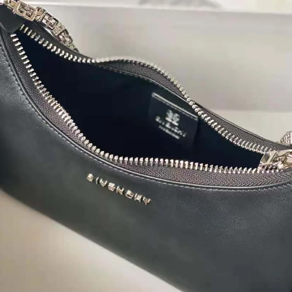 Givenchy Small Moon Cut Out Bag in Leather for Women in Black Givenchy Small Moon Cut Out Bag in Leather for Women in Black